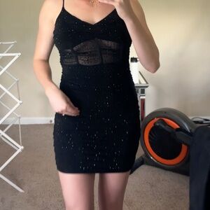 Sparkly Dress with Mesh Detail Windsor